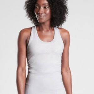 NWT Large Athleta White Speedlight Snake Skin Tank